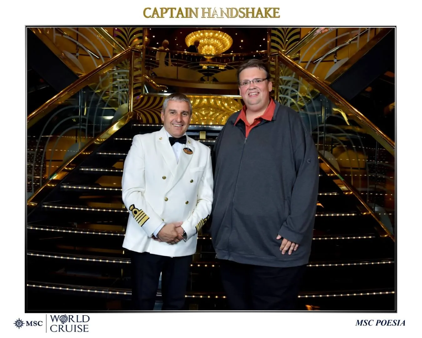 An opportunity to meet the captain and take photos together.