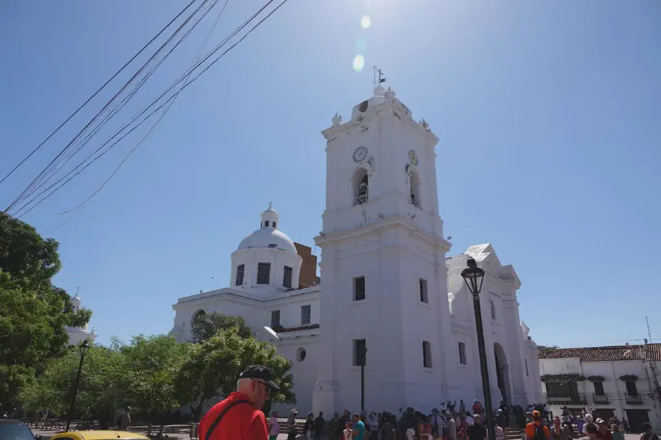 A view of the Santa Ana Church in Santa Marta.