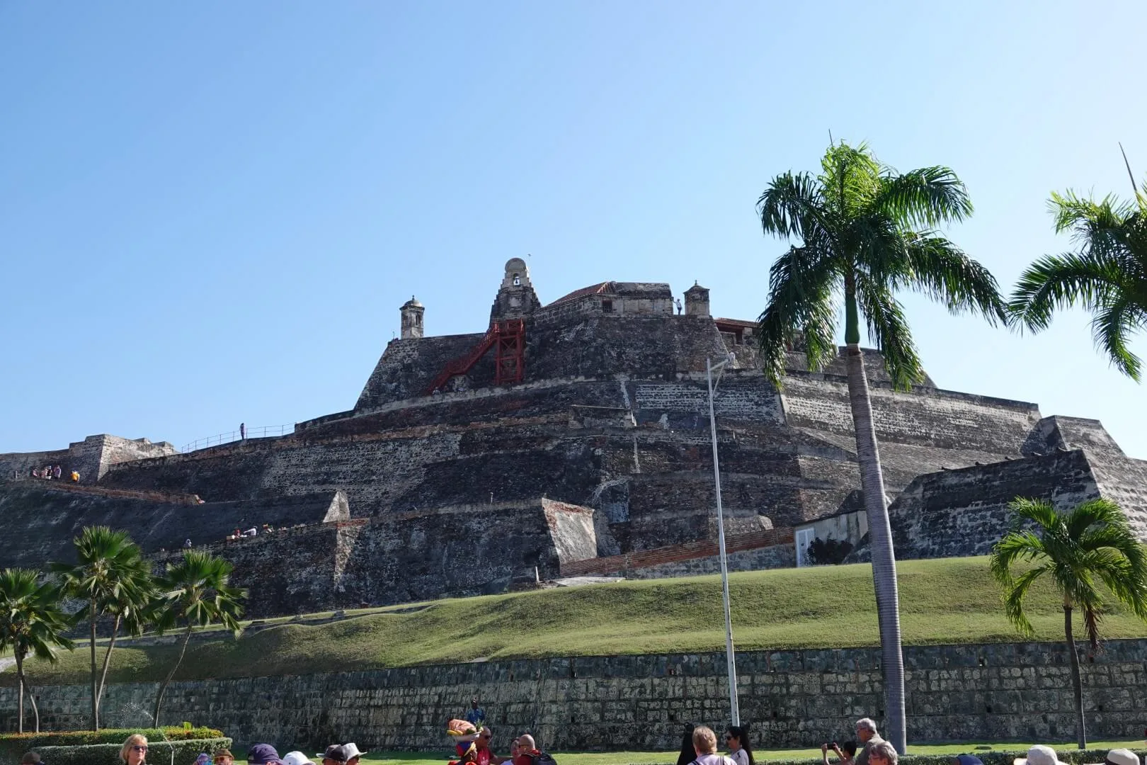 A view of the military fortress Castillo San Felipe de Barajas.