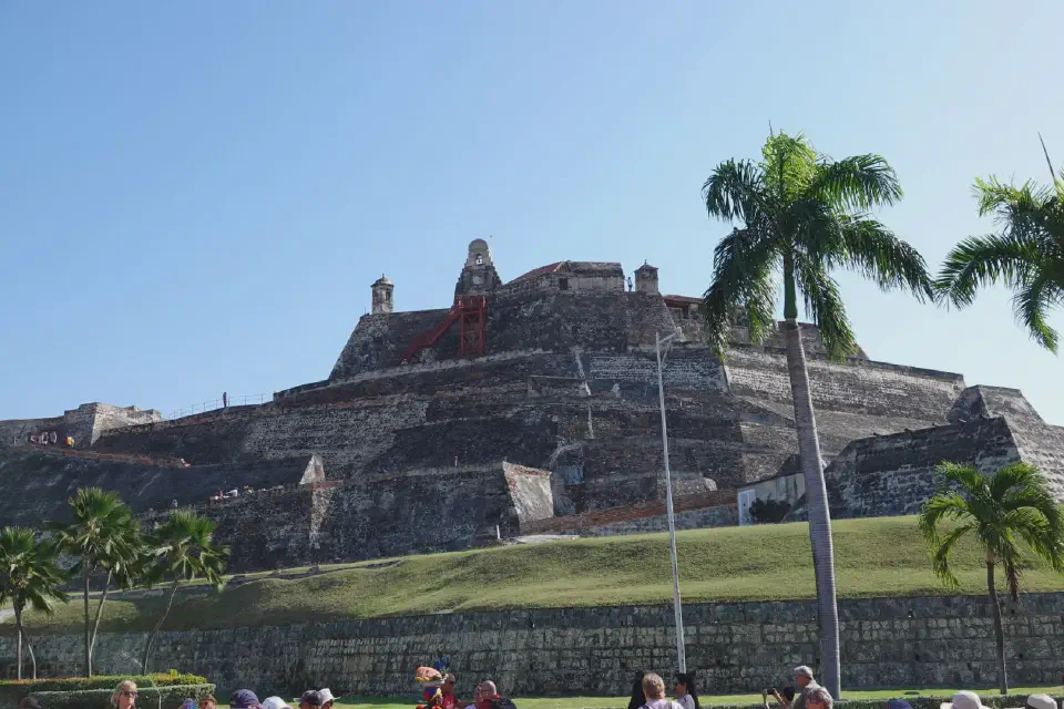 A view of the military fortress Castillo San Felipe de Barajas.