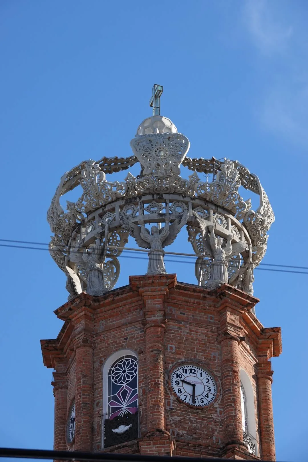A view of the cathedral's tower.