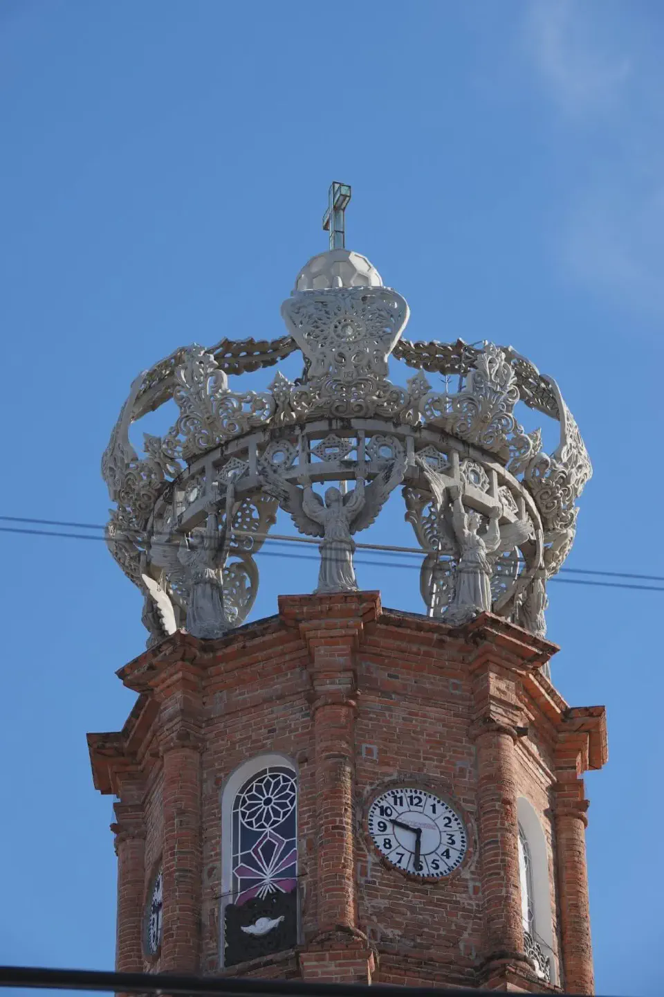 A view of the cathedral's tower.