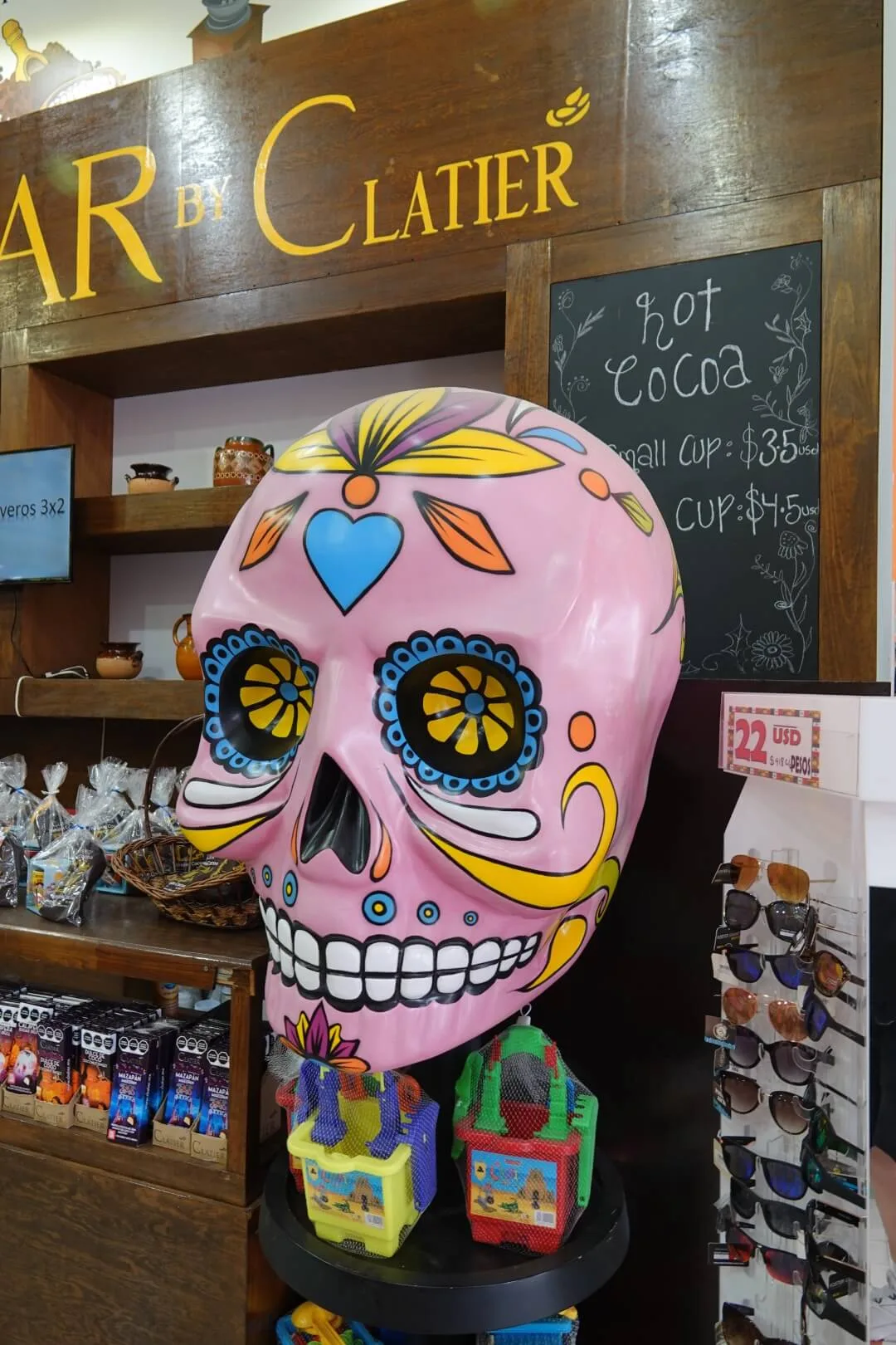 A traditional Mexican skull.