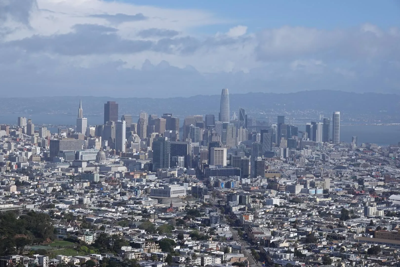 A view of San Francisco from Twin Peaks.