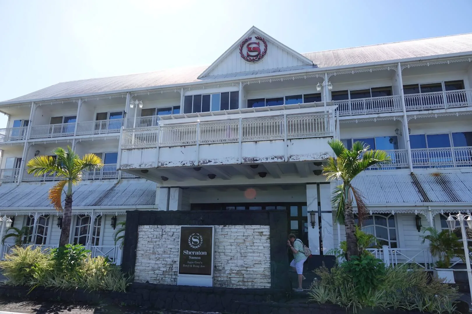 The famous Sheraton Samoa Aggie Grey's Hotel.