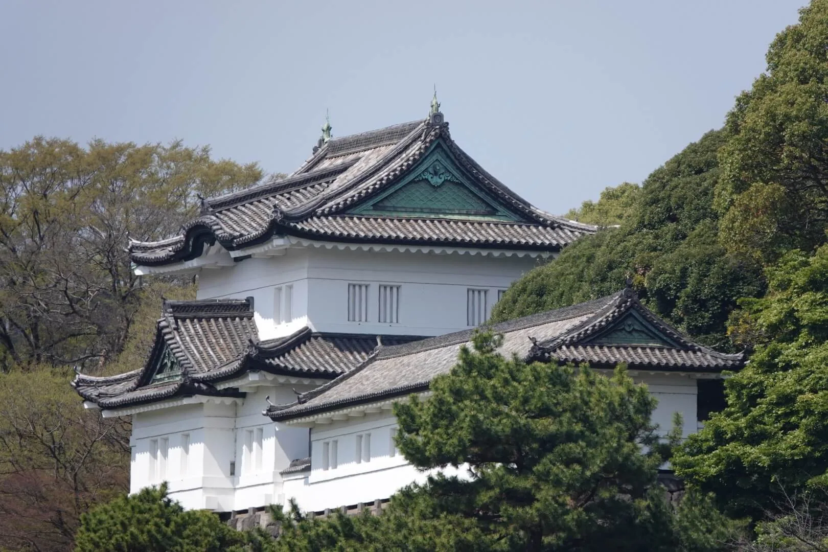 A distant view of the Imperial Palace.