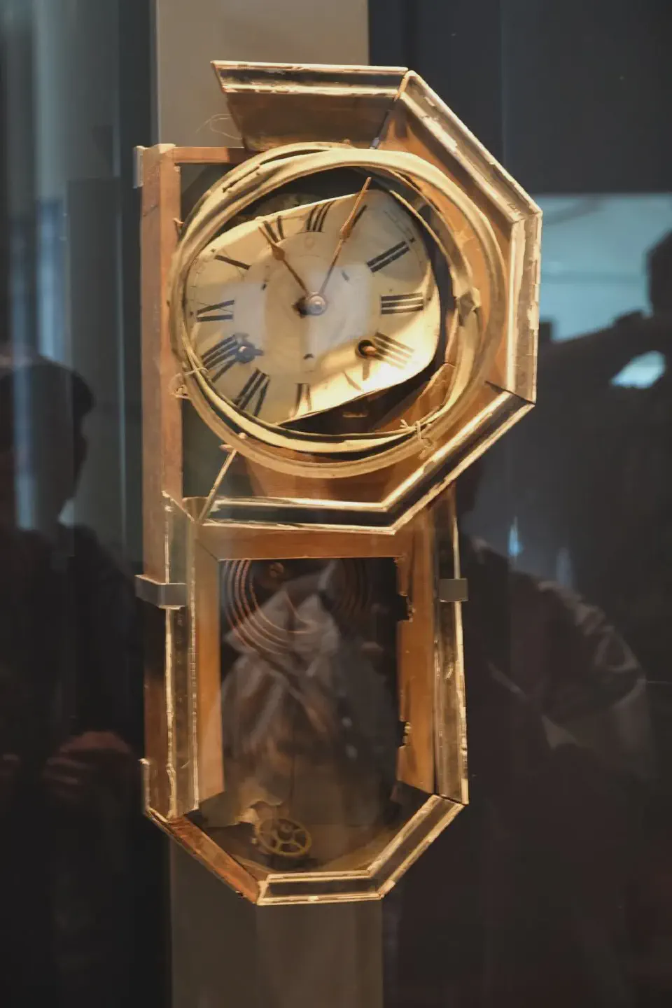 The clock in the Atomic Bomb Museum shows the time of the explosion.