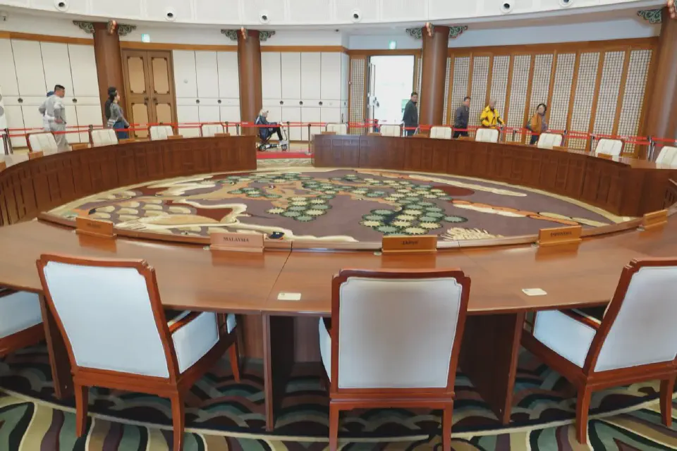 The conference room inside the Nurimaru APEC House.