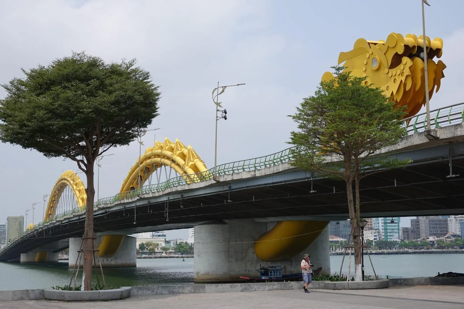 The famous Dragon Bridge in Da Nang.