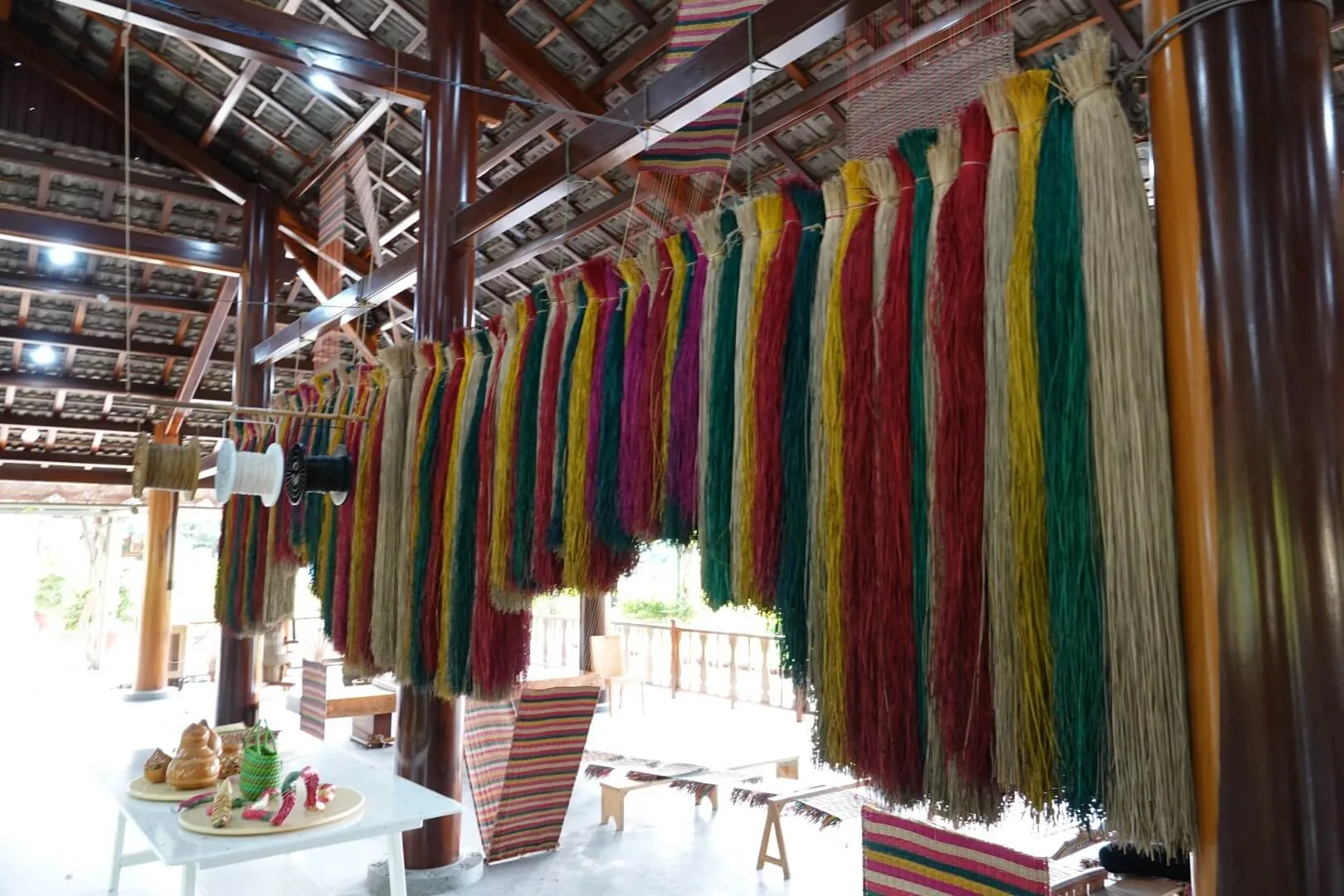 A view inside the cultural village.