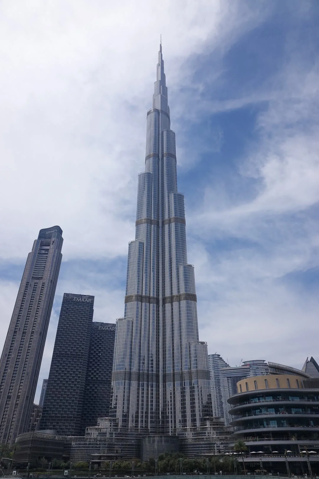 The Burj Khalifa by day.