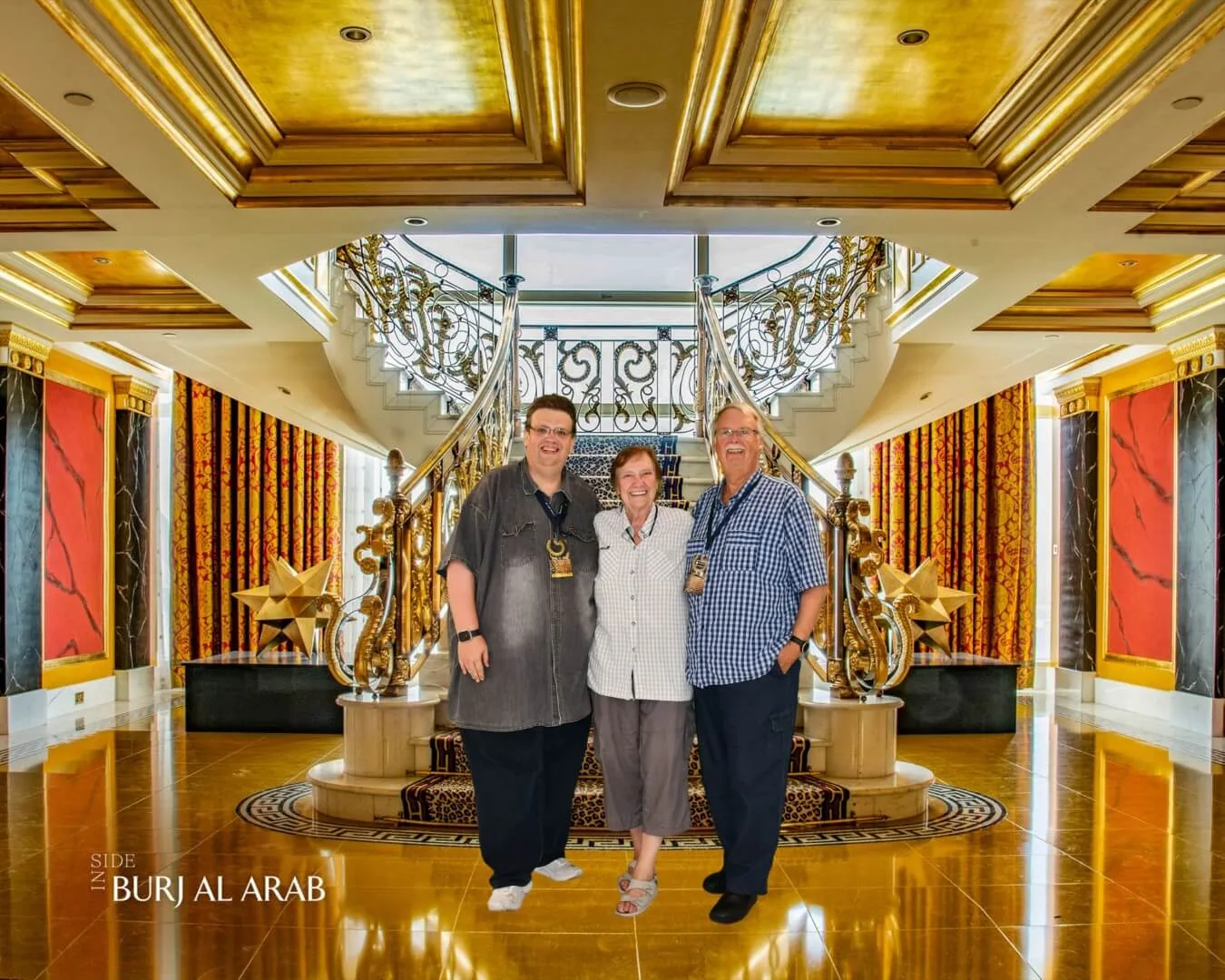 During the tour of the Burj Al Arab, several photos are taken of the guests.