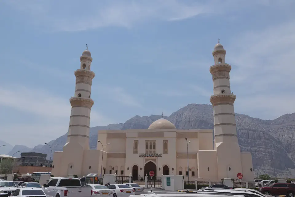View of the mosque in Bukha.
