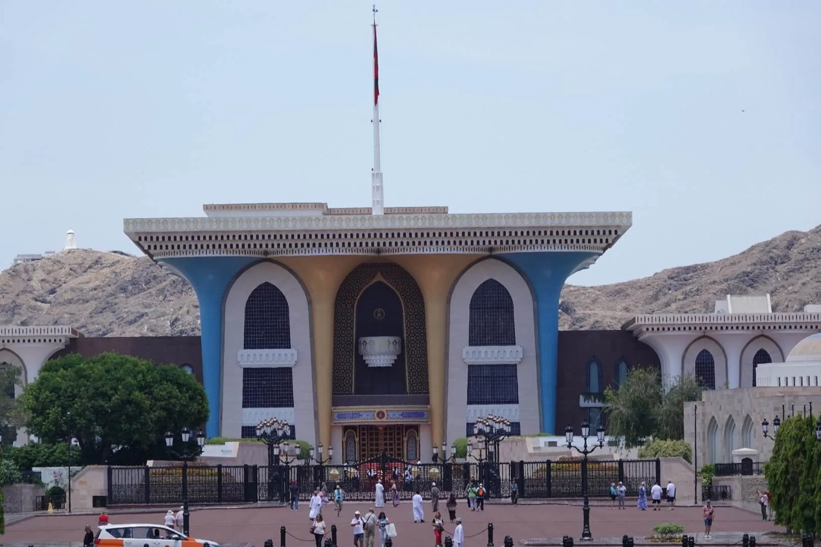 The Al Alam Palace, official residence of the Sultan of Oman.