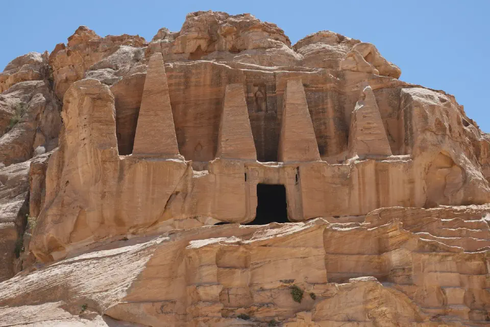 The Djinn Blocks on the path leading to the Siq.