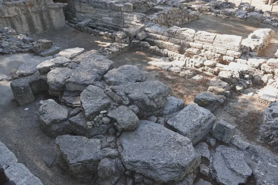 Little remains of the once-mighty Palace of Knossos.
