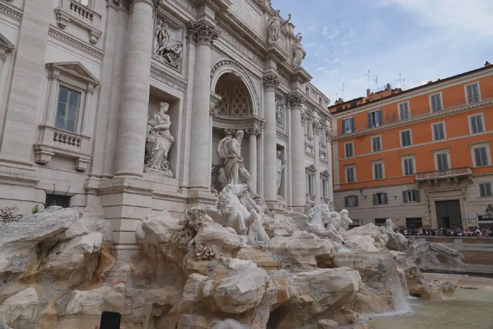 The world-famous Trevi Fountain.
