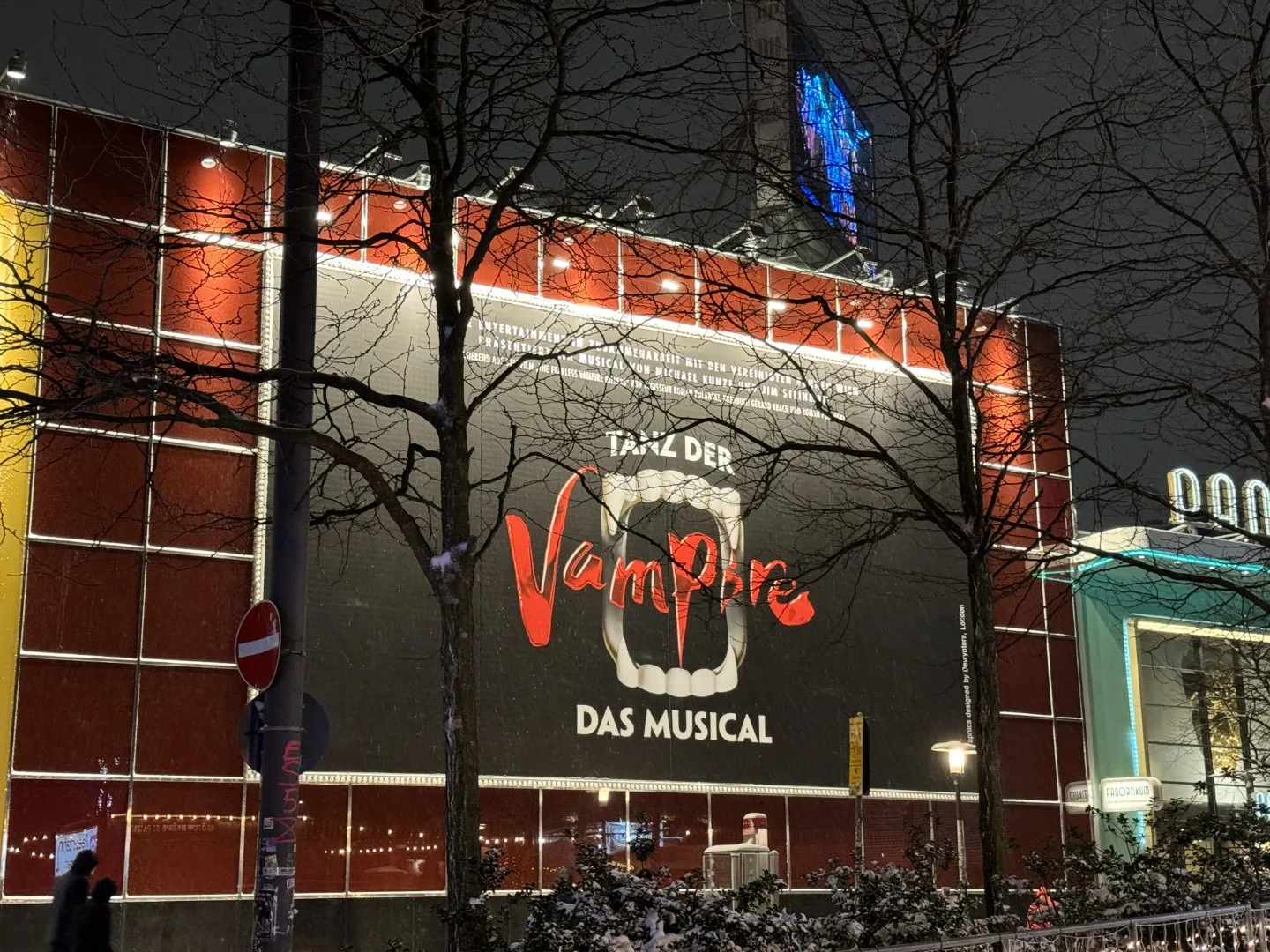 The Stage Operettenhaus on the Reeperbahn: Here we attended the musical 'Dance of the Vampires', a memorable start to our first evening in Hamburg.