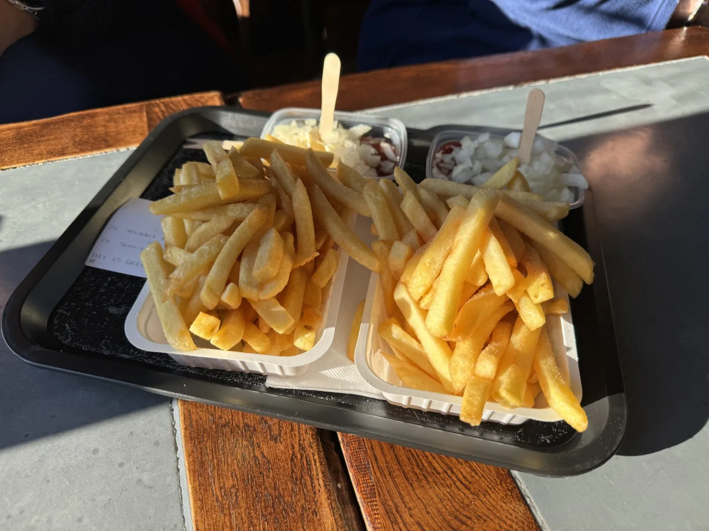 Belgian fries with specialty sauce.