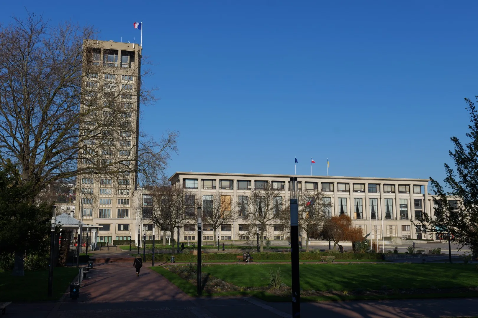The Town Hall of Le Havre - a typical example of post-war architecture by Auguste Perret.