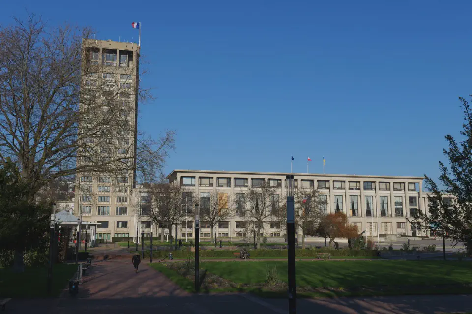The Town Hall of Le Havre - a typical example of post-war architecture by Auguste Perret.