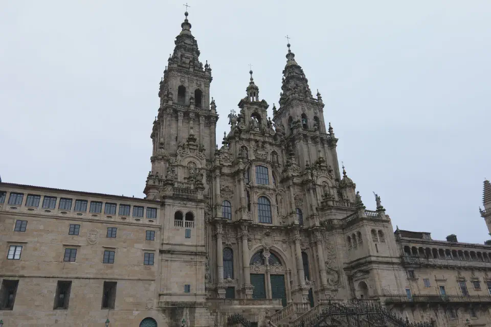 The imposing Cathedral of Santiago de Compostela - for centuries the destination of pilgrims from all over the world and the heart of the Camino de Santiago.