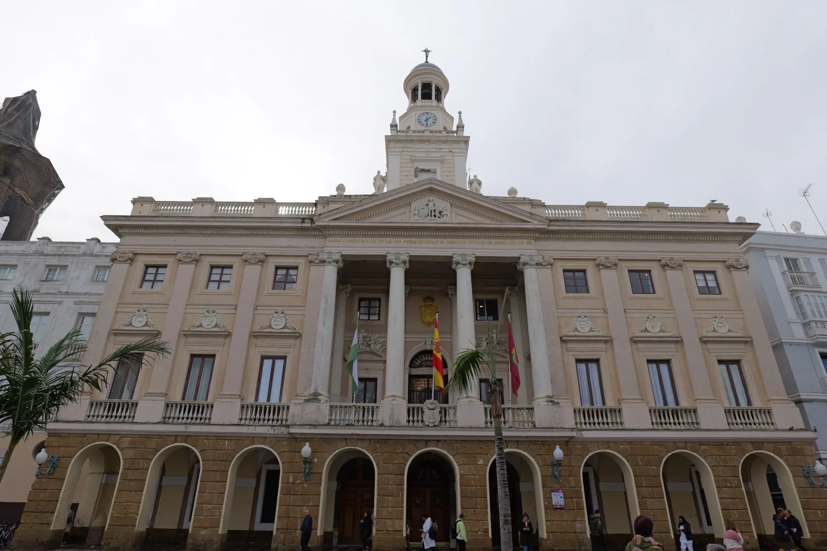 Cádiz City Hall at Plaza de San Juan de Dios - a landmark of the city and a popular meeting place.