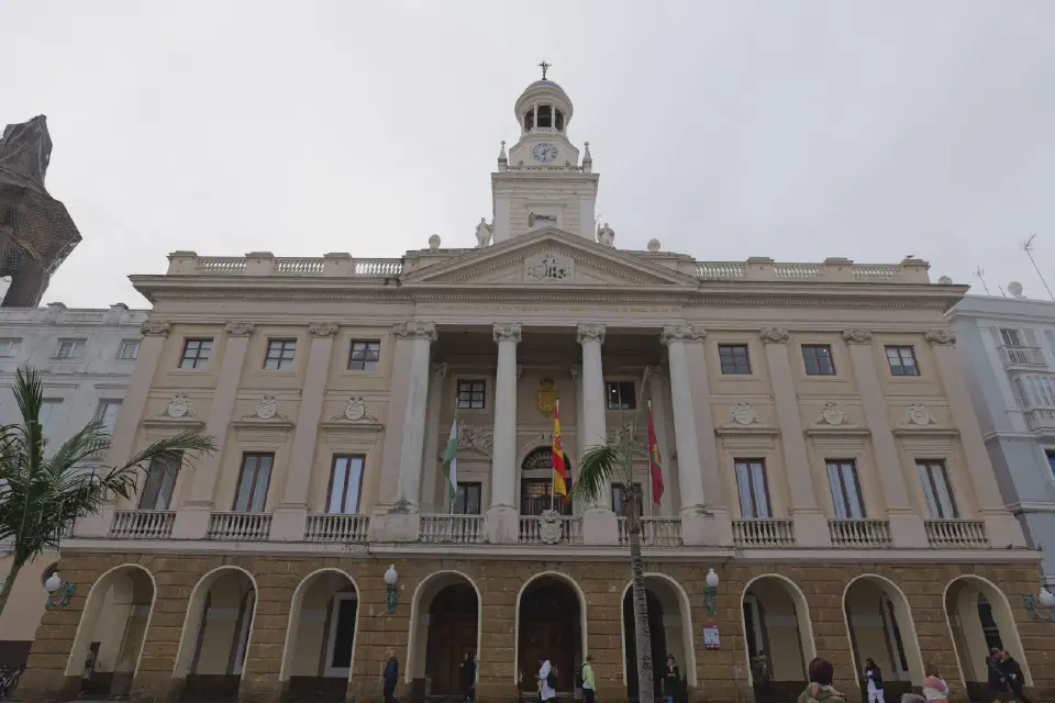 Cádiz City Hall at Plaza de San Juan de Dios - a landmark of the city and a popular meeting place.